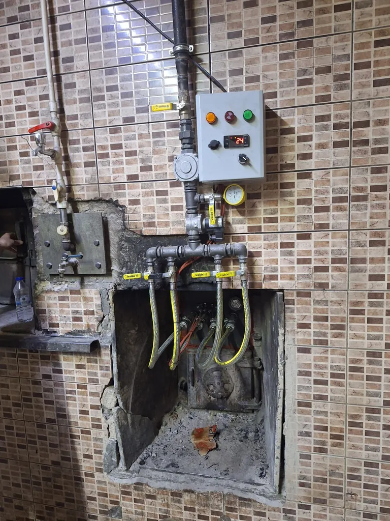 Odun ve kömür yakılan kara fırının doğalgaz bekleri ile donatılması